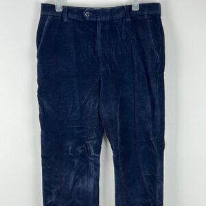 Citadin Chino Pants Size 34 Inseam 30 Rise 10.5 Blue Cotton Nylon Lycra